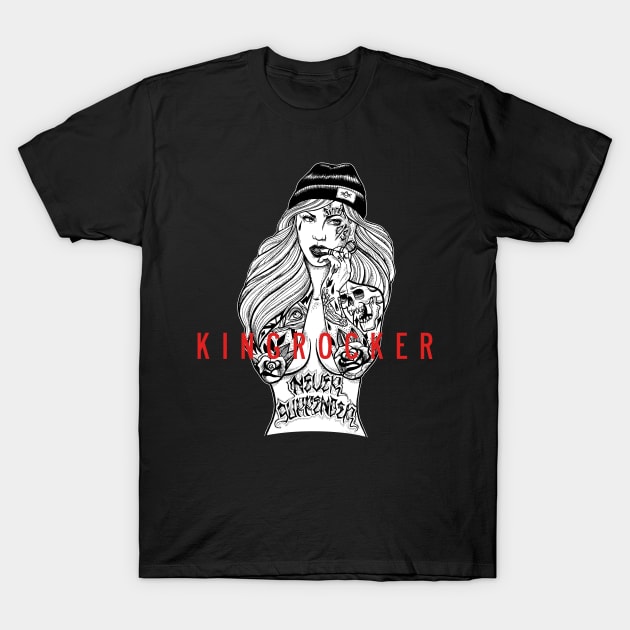 Never Surrender Tattoo T-Shirt by Kingrocker Clothing